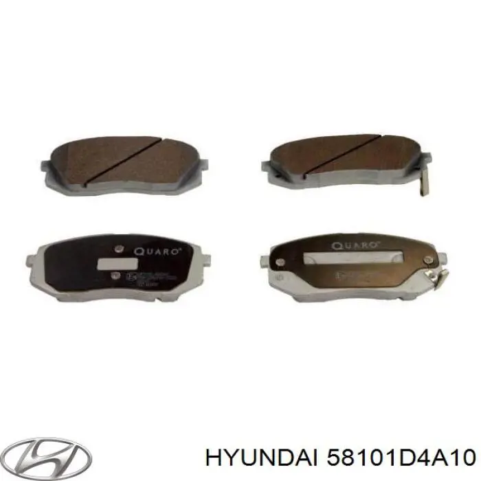 Купить 58101D4A10 Hyundai/Kia Колодки тормозные