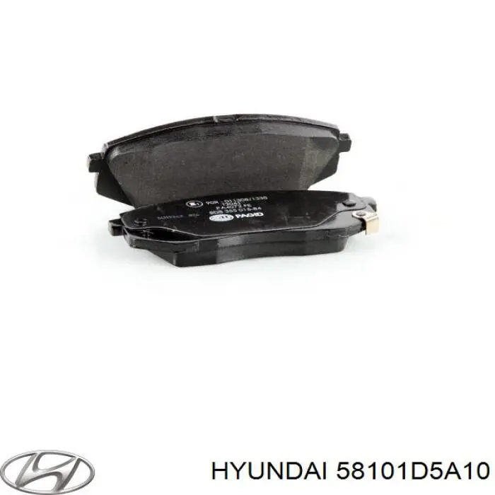 Передние тормозные колодки 58101D5A10 Hyundai/Kia