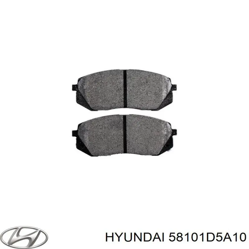 Купить 58101D5A10 Hyundai/Kia Колодки тормозные