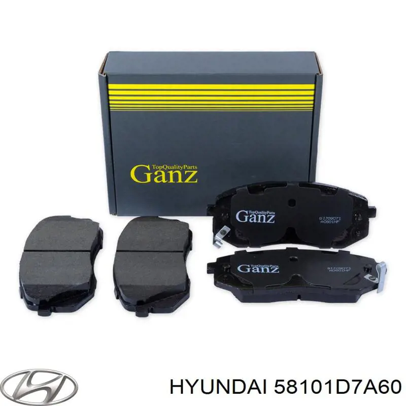Купить 58101D7A60 Hyundai/Kia Колодки тормозные