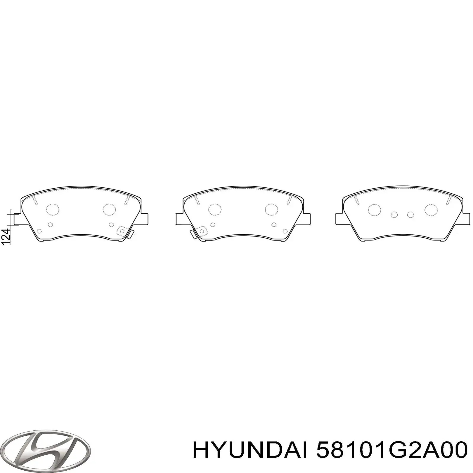 Колодки Hyundai/Kia 58101G2A00 цена, от 42.52 USD