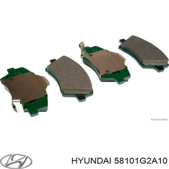 Купить 58101G2A10 Hyundai/Kia Колодки тормозные