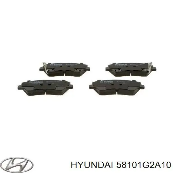 Передние тормозные колодки 58101G2A10 Hyundai/Kia