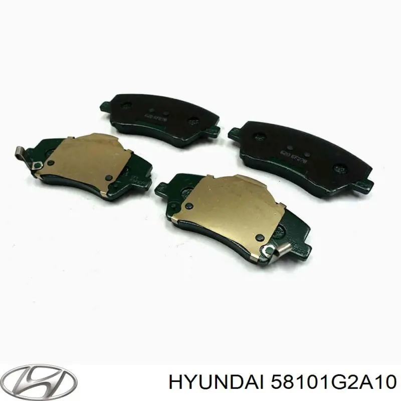 Колодки гальмівні передні, дискові 58101G2A10 Hyundai/Kia