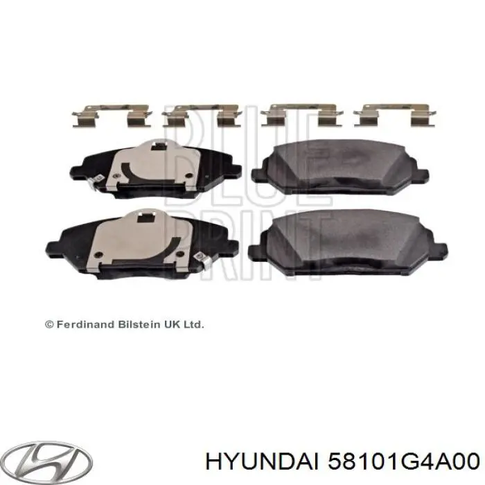 58101G4A00 Hyundai/Kia колодки тормозные передние дисковые