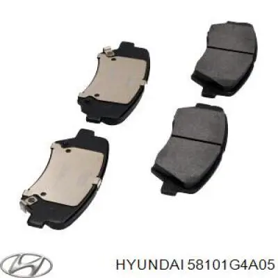 58101G4A05 Hyundai/Kia sapatas do freio dianteiras de disco