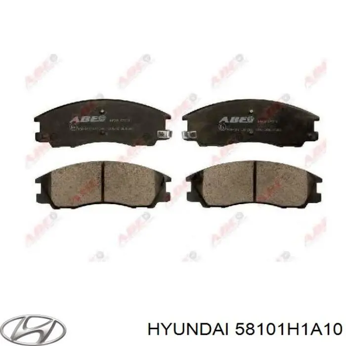 Передние тормозные колодки 58101H1A10 Hyundai/Kia