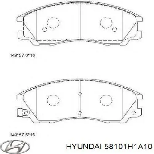 Колодки Hyundai/Kia 58101H1A10 цена, от 22.81 USD