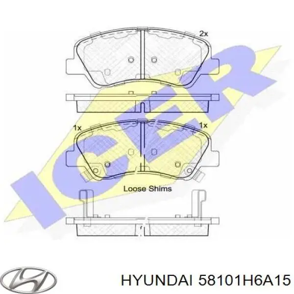 Колодки Hyundai/Kia 58101H6A15 цена, от 155.12 USD