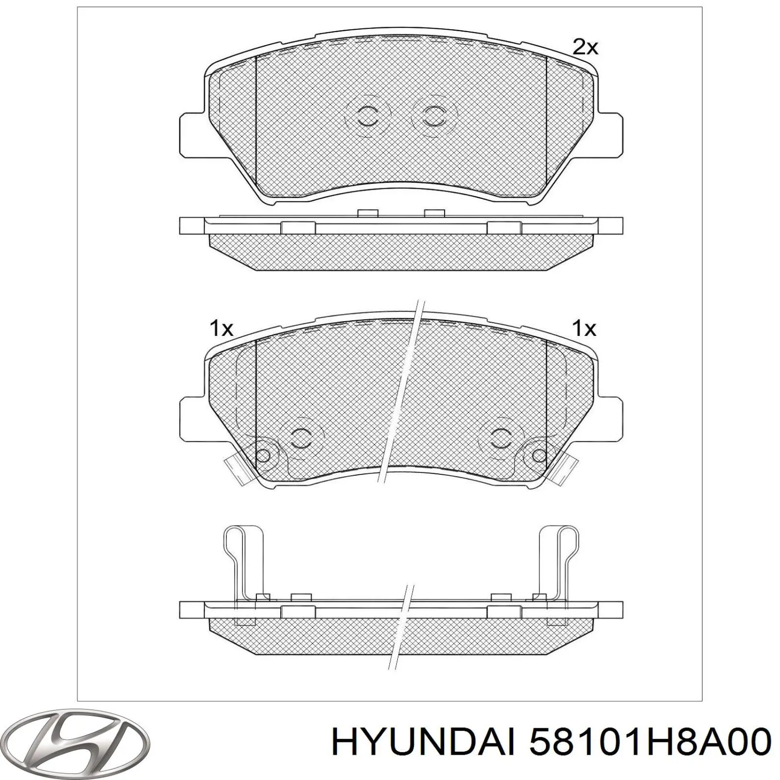 58101H8A00 Hyundai/Kia Колодки передние