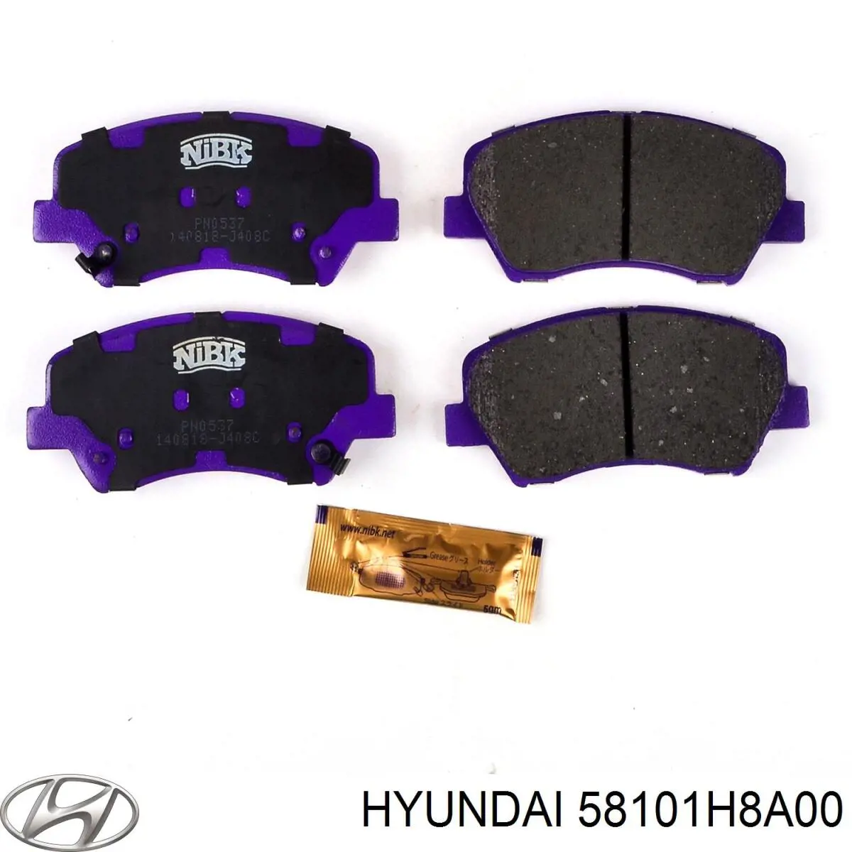Передние тормозные колодки 58101H8A00 Hyundai/Kia