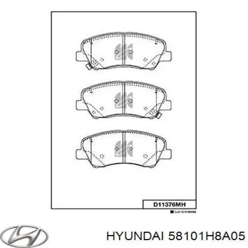 Колодки Hyundai/Kia 58101H8A05 цена, от 26.96 USD