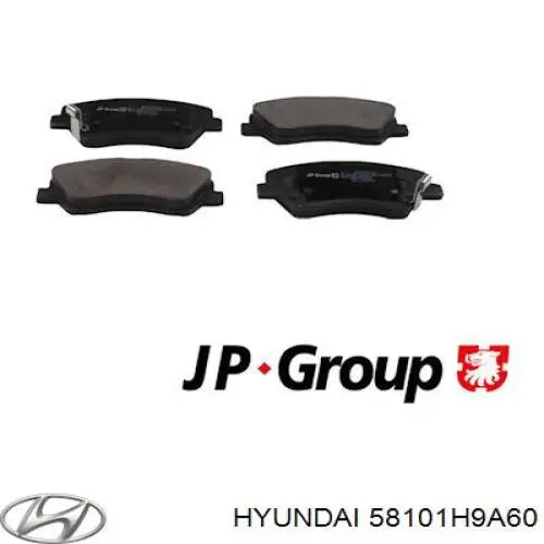 Колодки Hyundai/Kia 58101H9A60 цена, от 23.84 USD