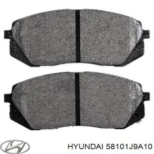 Передние тормозные колодки 58101J9A10 Hyundai/Kia