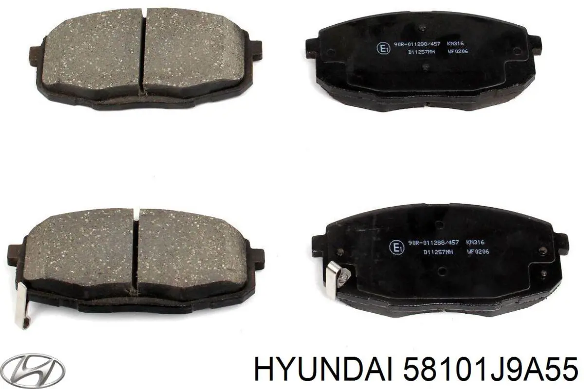 Купить 58101J9A55 Hyundai/Kia Колодки тормозные