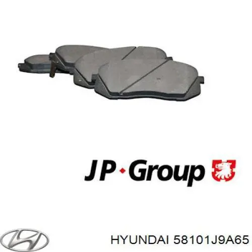 Купить 58101J9A65 Hyundai/Kia Колодки тормозные