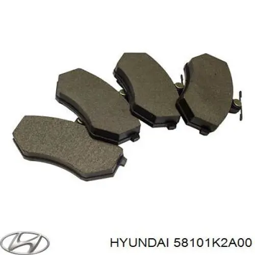 Колодки Hyundai/Kia 58101K2A00 цена, от 42.93 USD