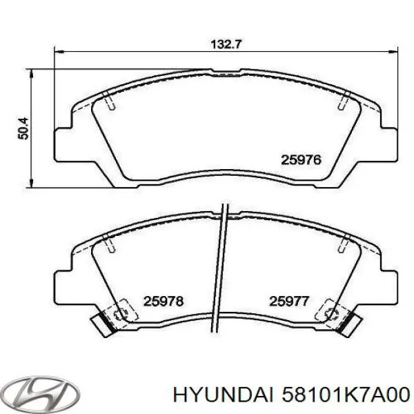 58101K7A00 Hyundai/Kia Колодки передние