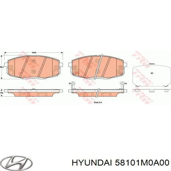 Колодки Hyundai/Kia 58101M0A00 цена, от 49.38 USD