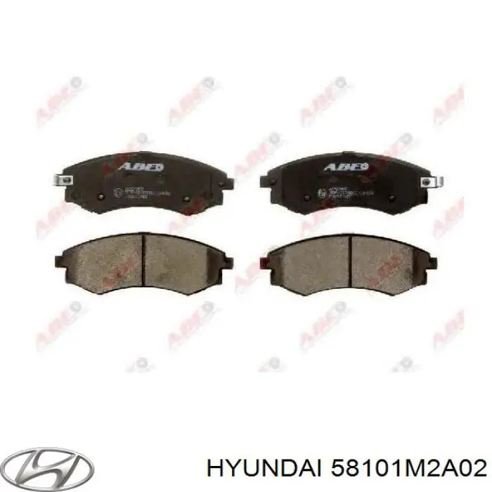 58101M2A02 Hyundai/Kia колодки тормозные передние дисковые