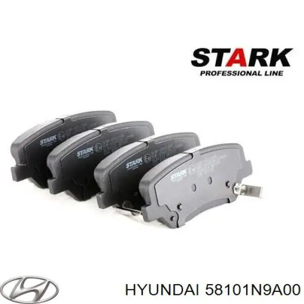 Sapatas do freio dianteiras de disco Hyundai/Kia 58101N9A00 preço, a partir de 48,88 USD