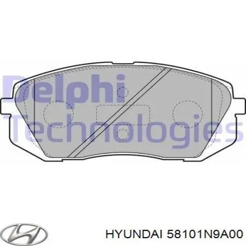 Sapatas do freio dianteiras de disco Hyundai/Kia 58101N9A00 preço, a partir de 48,88 USD