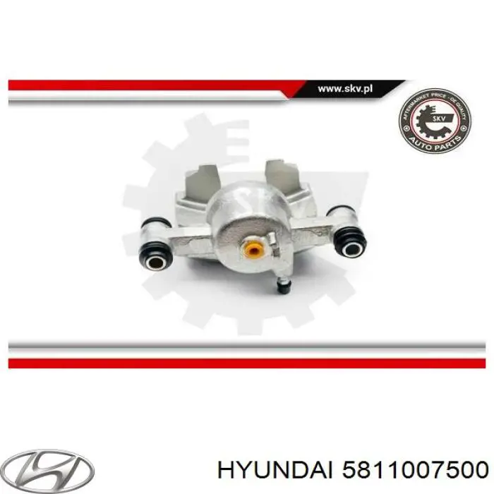 Суппорт тормозной передний левый 5811007500 Hyundai/Kia