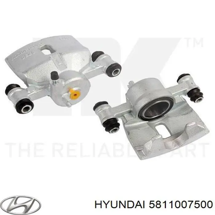 Суппорт тормозной передний левый Hyundai/Kia 5811007500