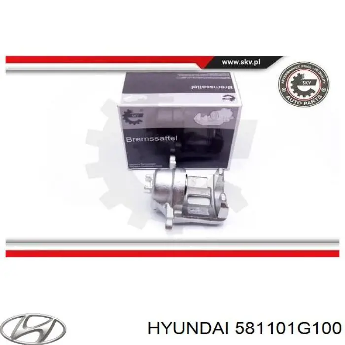 Купить 581101G100 Hyundai/Kia Суппорт тормозной передний левый