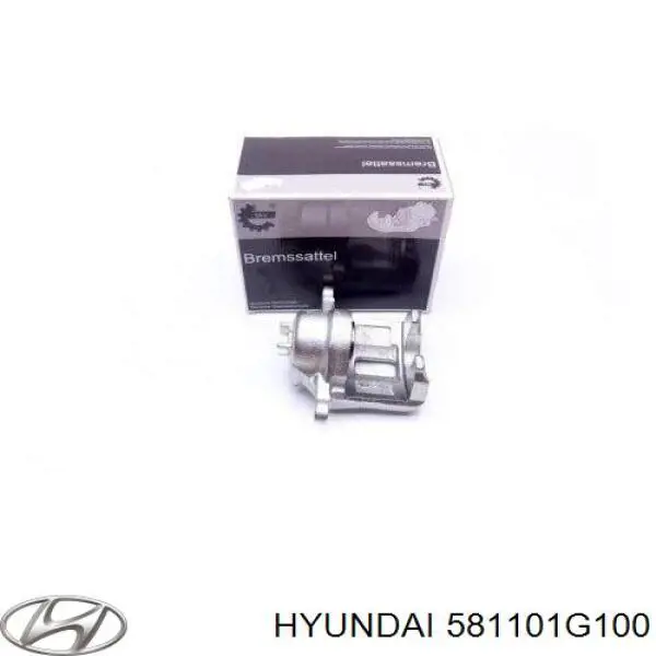 Суппорт тормозной передний левый Hyundai/Kia 581101G100
