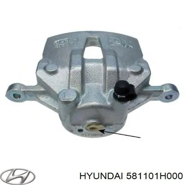581101H000 Hyundai/Kia Суппорт тормозной, передний, левый