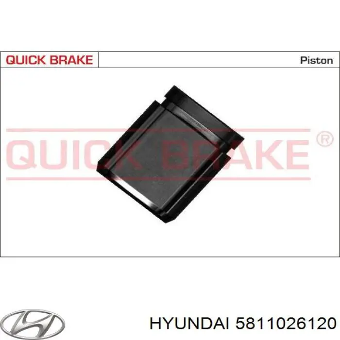 5811026120 Hyundai/Kia суппорт тормозной передний левый