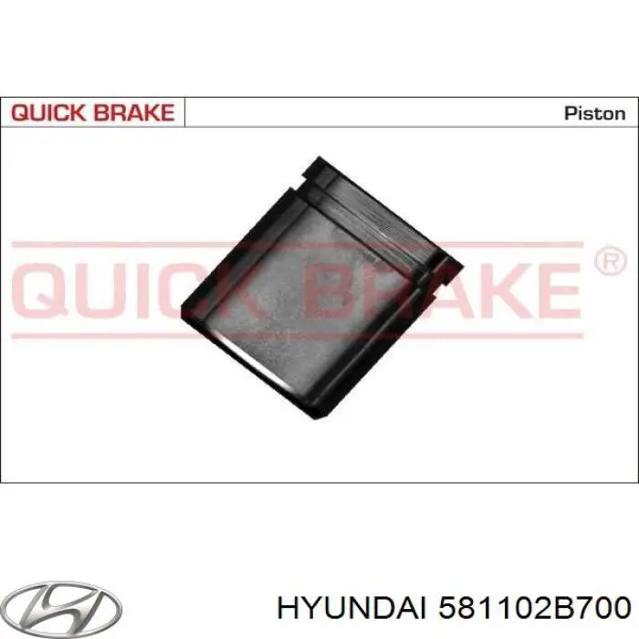 581102B700 Hyundai/Kia suporte do freio dianteiro esquerdo