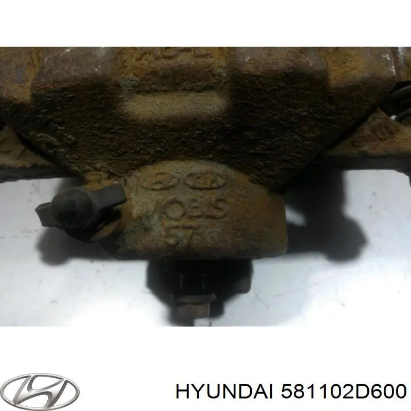 Суппорт тормозной передний левый HYUNDAI 581102D600