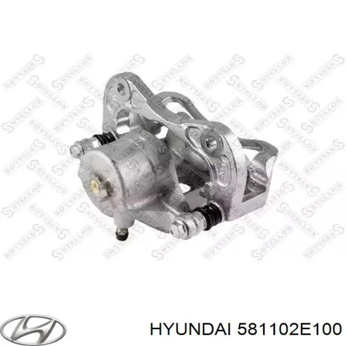 581102E100 Hyundai/Kia Суппорт тормозной, передний, левый
