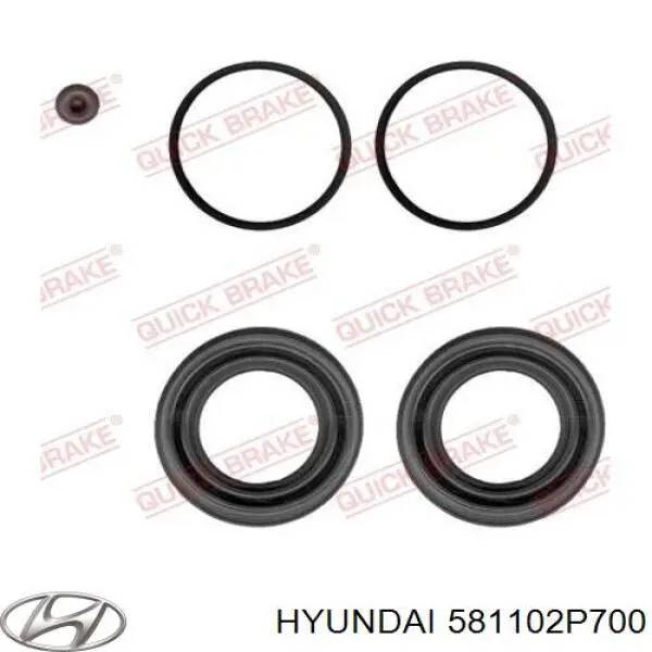 Суппорт тормозной передний левый Hyundai/Kia 581102P700