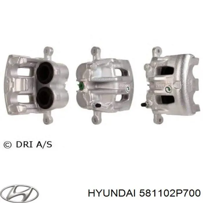 581102P700 Hyundai/Kia суппорт тормозной передний левый