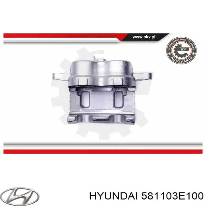 Суппорт тормозной передний левый 581103E100 Hyundai/Kia