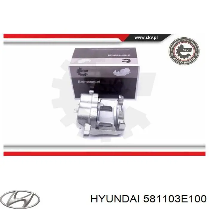 Купить 581103E100 Hyundai/Kia Суппорт тормозной передний левый
