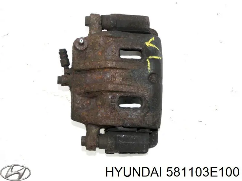 Суппорт тормозной передний левый Hyundai/Kia 581103E100