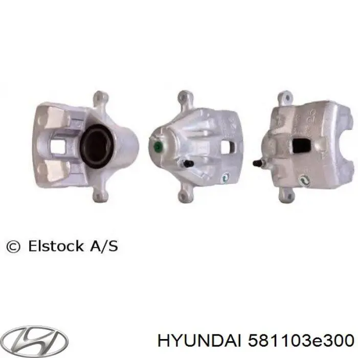 581103E300 Hyundai/Kia Суппорт тормозной, передний, левый