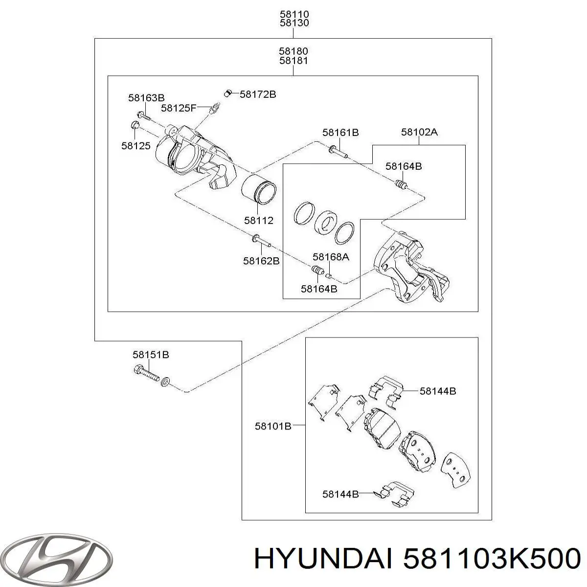  581103K500 Hyundai/Kia