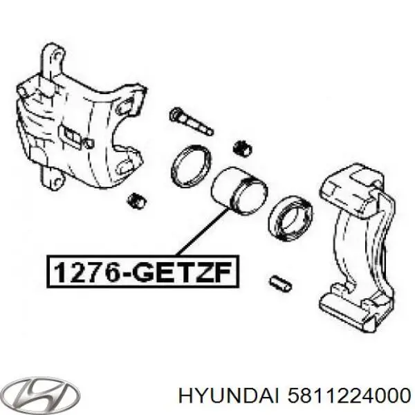 Поршень суппорта тормозного, переднего Hyundai/Kia 5811224000 цена, от 7.72 USD