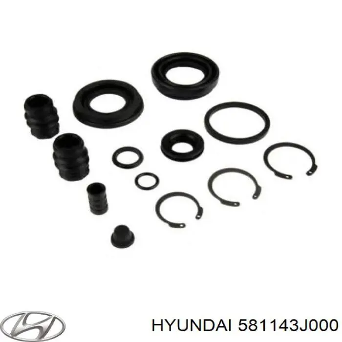 581143J000 Hyundai/Kia bota de proteção de pistão de suporte do freio traseiro