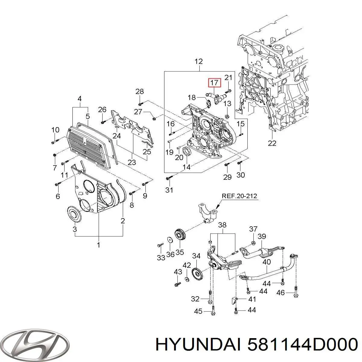  Hyundai/Kia 581144D000 цена, от 8.99 USD