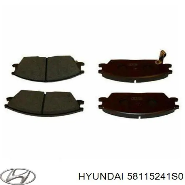 58115241S0 Hyundai/Kia колодки тормозные передние дисковые