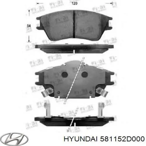 581152D000 Hyundai/Kia Колодки передние