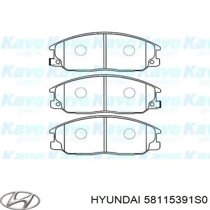 Передние тормозные колодки 58115391S0 Hyundai/Kia