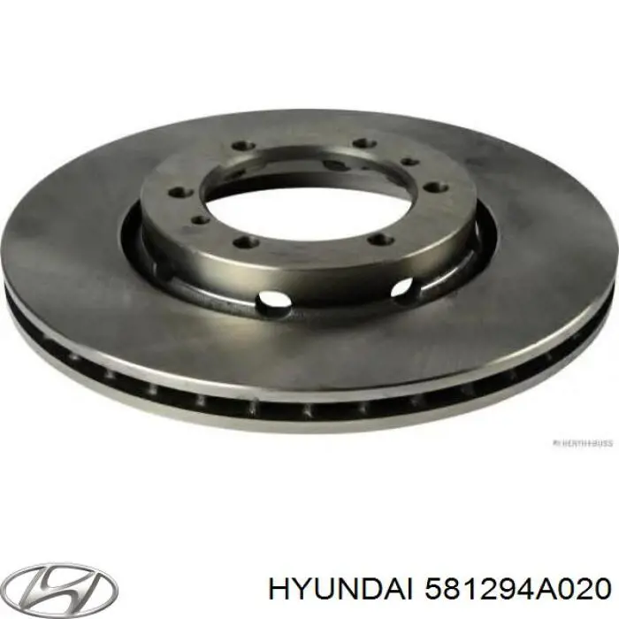 Передние тормозные диски 581294A020 Hyundai/Kia