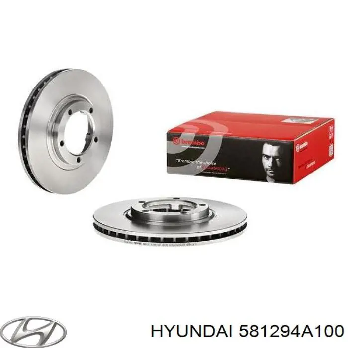 581294A100 Hyundai/Kia Диск тормозной передний